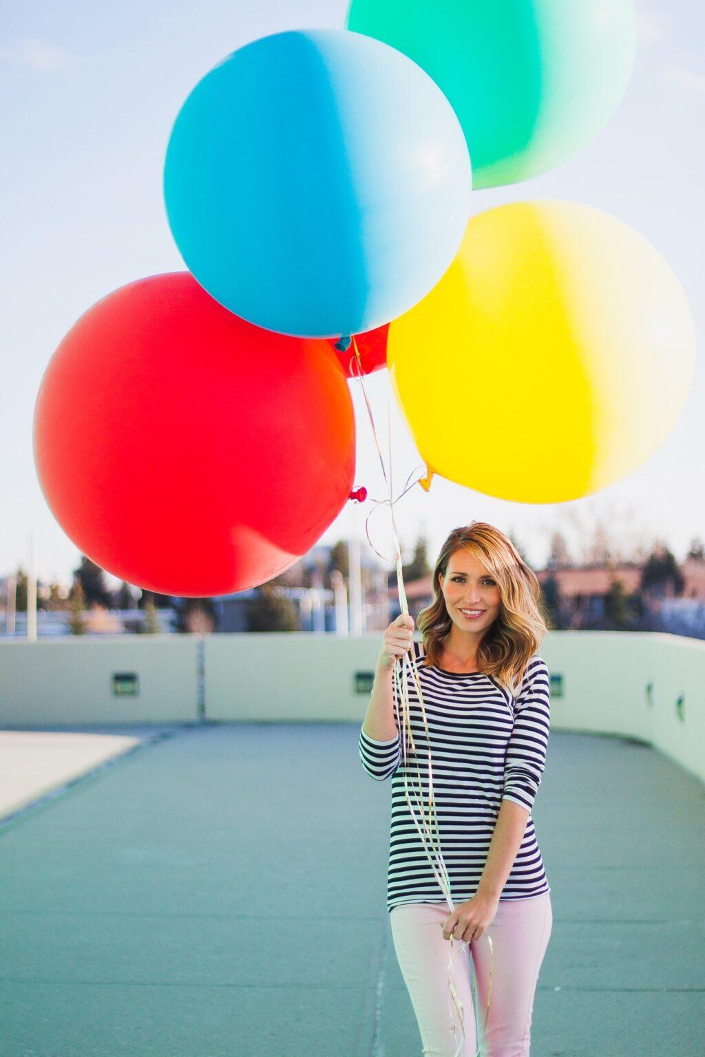 Good mental health hope healing happiness joy balloons