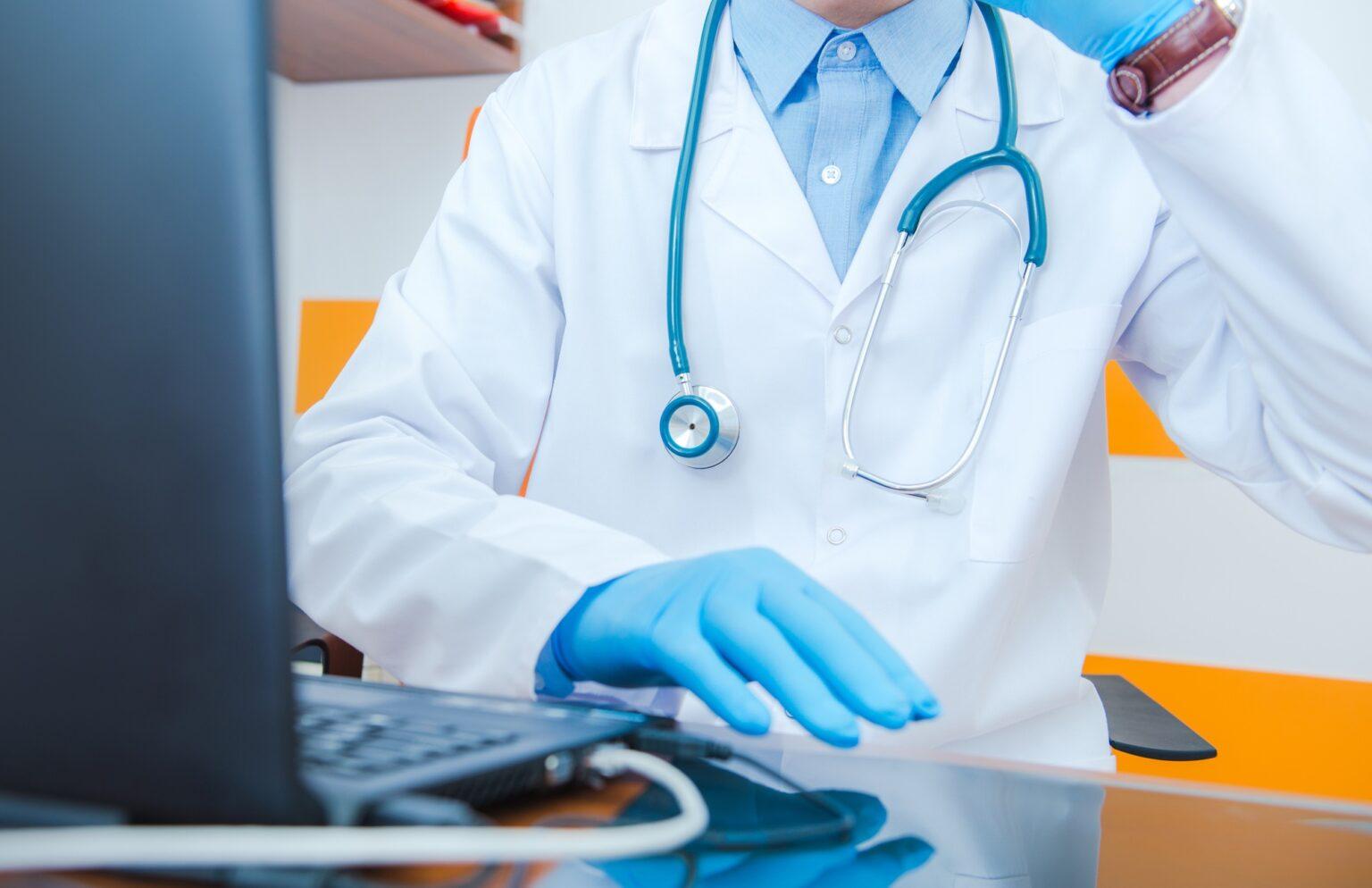 Medical Doctor and His Desk