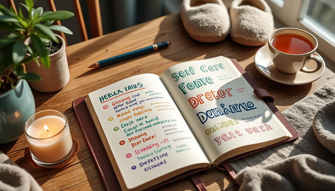 découvrez comment concevoir votre liste de tâches bien-être sur mesure pour vous aider à prioriser votre santé mentale et physique. ne laissez plus le stress quotidienne prendre le dessus et prenez soin de vous grâce à des rappels simples et efficaces.