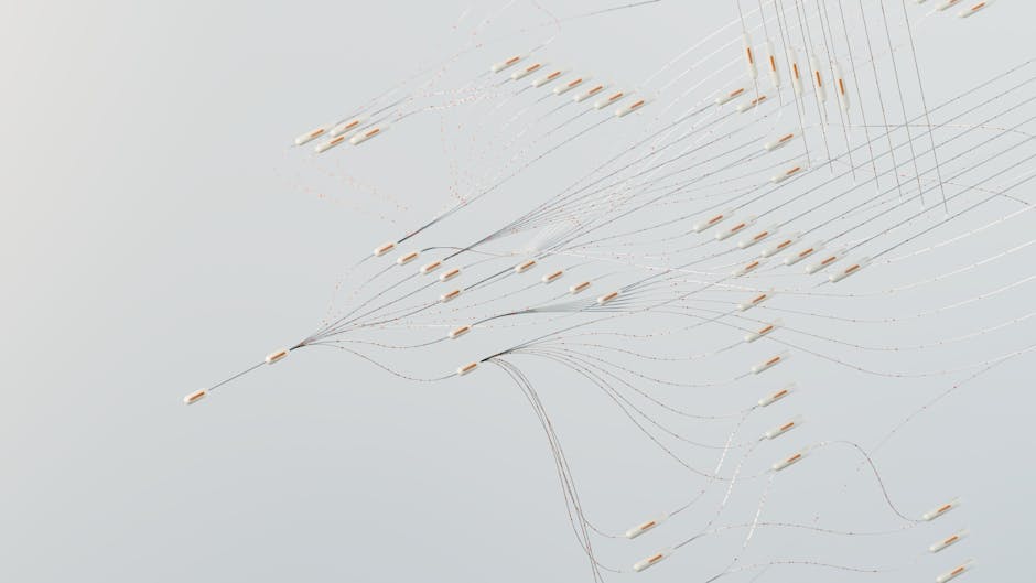 Brain network illustration with connected neural pathways