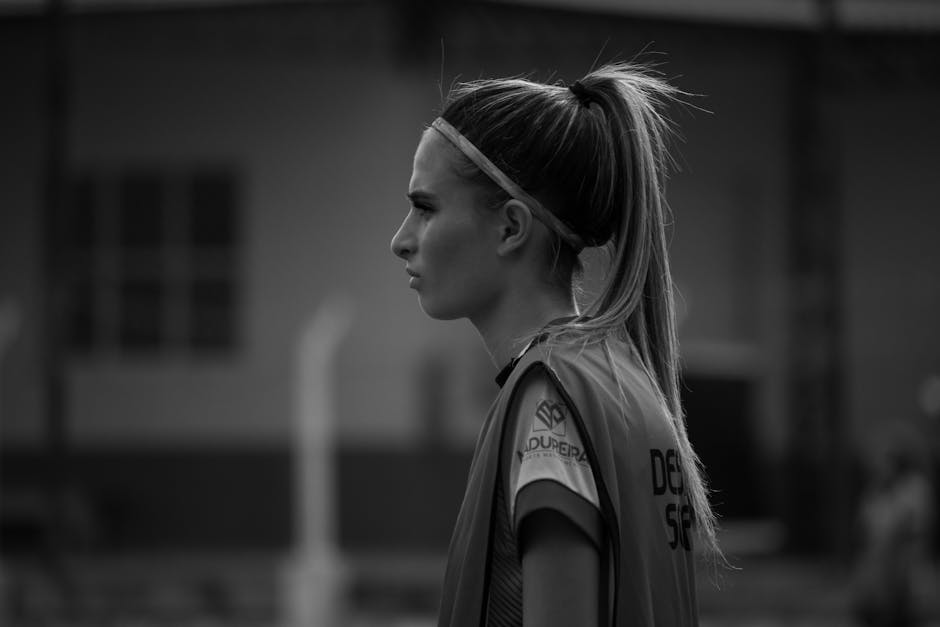 Athlete visualizing performance before a sports event