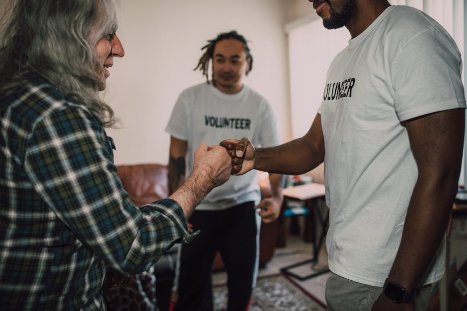 Abstract human support network and community connection