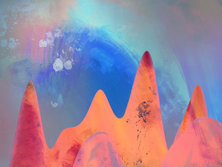 Sound waves and audio visualization in a peaceful setting