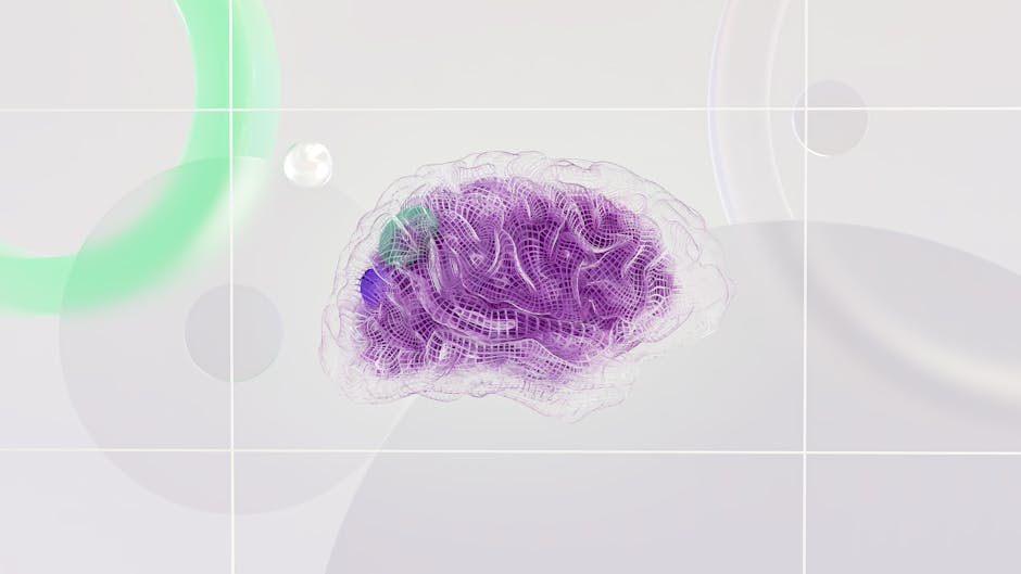 Abstract brain scan or neural network visualization