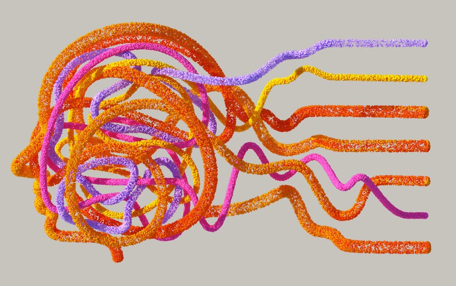 Abstract brain network visualization representing neural plasticity and emotional regulation