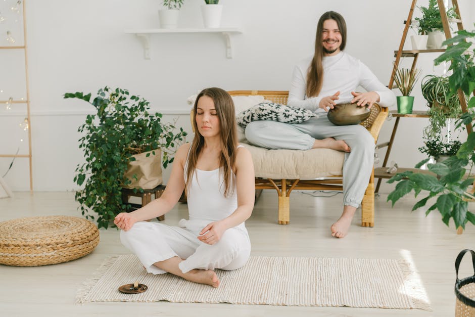 Person meditating in a calm seated position for mindfulness practice