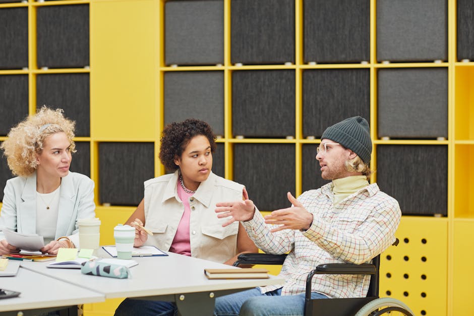 Two people discussing strengths and giving feedback in a warm setting