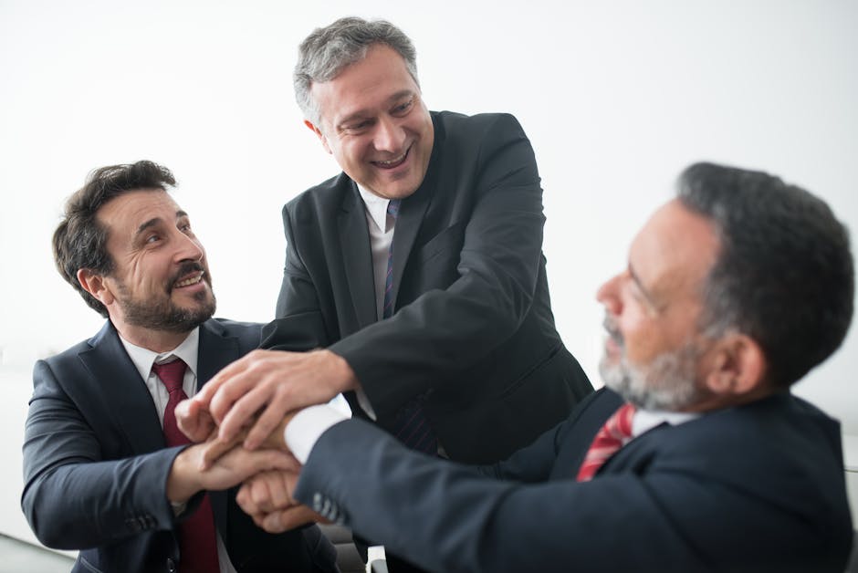 Positive leadership concept with team trust and collaboration