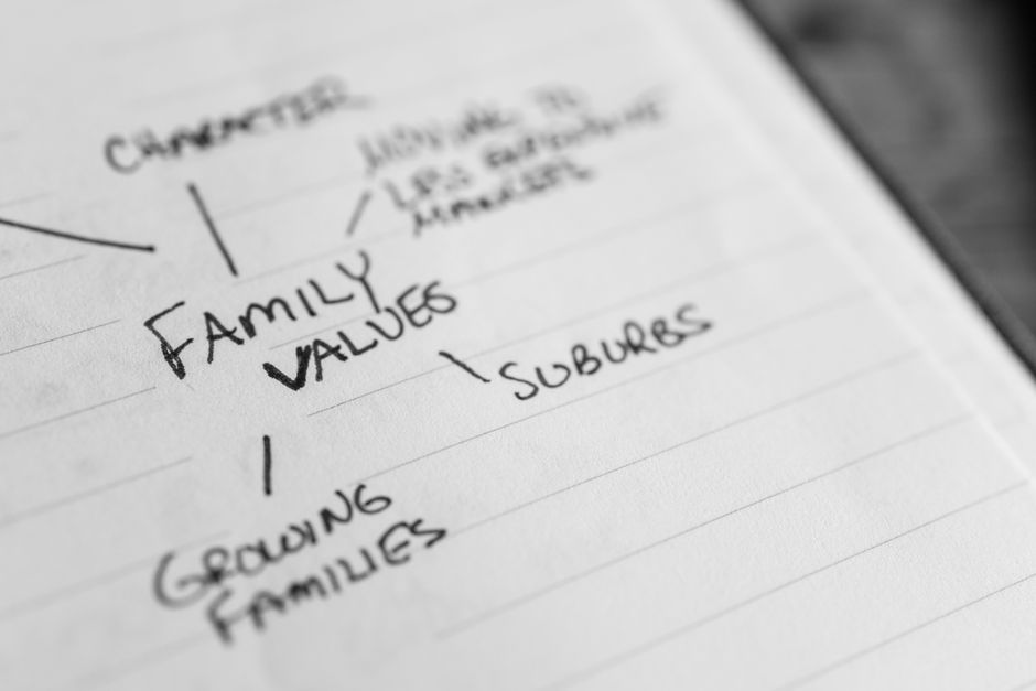 Notebook and pen used for self-discovery and defining core values