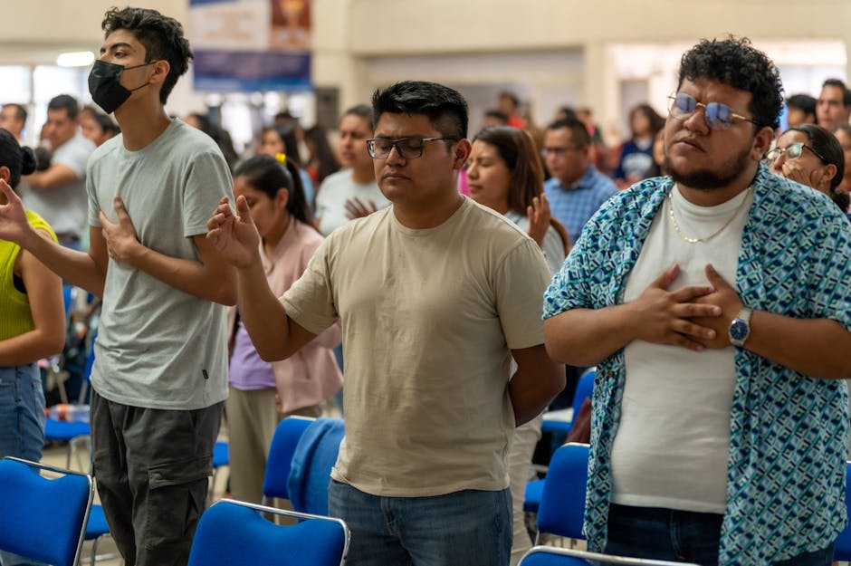 Community gathering in a place of worship