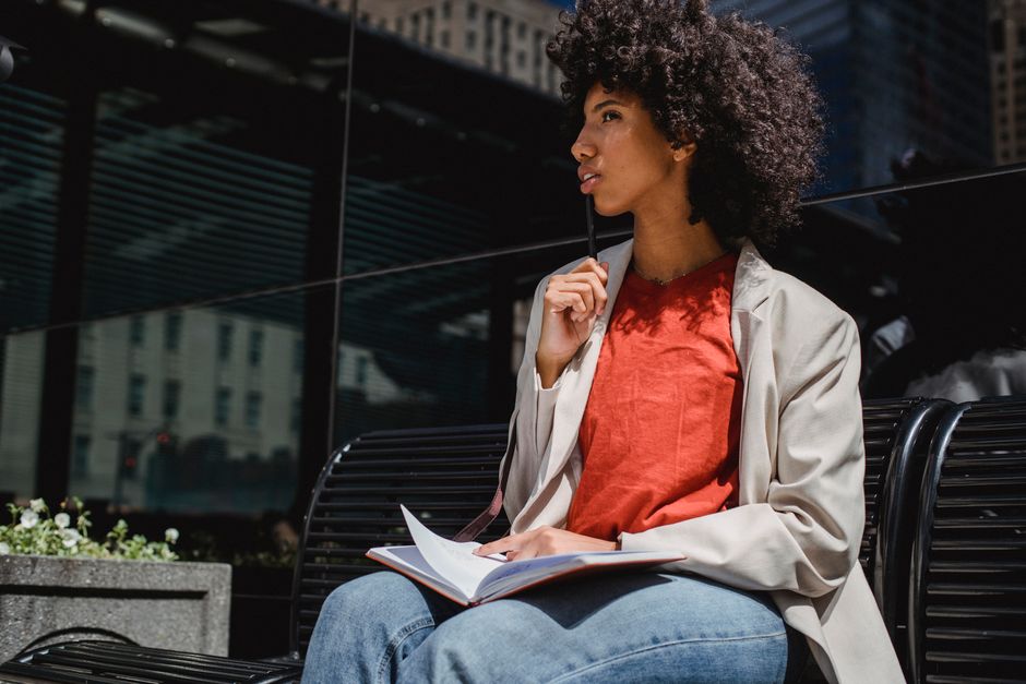 Person reflecting on life goals and purpose