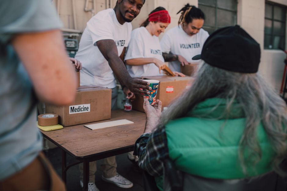 Neighborhood volunteers organizing local help and community support